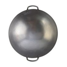 巨博(JOBO) 炒锅双耳熟铁锅 食堂双耳炒菜锅 口径约49cm