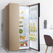 美的(Midea)638升 对开门双门家用冰箱 一级能效节能省电 BCD-638WKPZM(E)