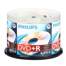 飞利浦（PHILIPS）DVD+R空白光盘/刻录盘 16速4.7G 桶装50片