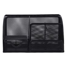 晨光(M&G)文具黑色金属网状七格笔筒 多功能桌面办公收纳盒 ABT98449