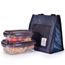乐扣乐扣(LOCK&LOCK) 便当盒带饭保鲜盒 LLG991CS102(蓝色包款)