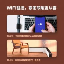 格力（GREE）可移动折叠电暖器 WIFI遥控 可折叠防水踢脚线取暖器NDJD-J6021B