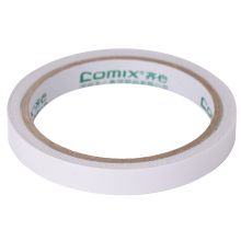 齐心（Comix） 双面胶带高粘性棉纸双面胶易撕易贴 白色24卷装12mm*9.1米  MJT1210