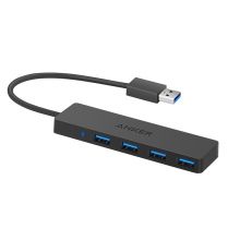 安克(Anker)USB3.0高速4口HUB集线器一拖四延长线20cm A7516611