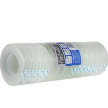 得力(deli)高透文具胶带12mm*30y(27.4m/卷)12卷/筒 30015