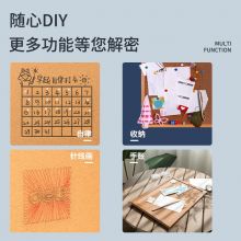 得力（deli）35*25cm白板 软木板墙/留言板（木边框、针插留言）8705