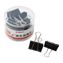 晨光(M&G)文具50mm黑色长尾夹  Eplus系列办公燕尾夹 12只/罐ABS92732
