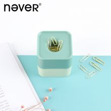 never NE0603200 28mm金属回形针彩色款 100枚/筒 牛油果绿【磁吸盒款】