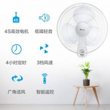 格力（GREE）电风扇 16吋壁扇 壁挂式 办公餐厅远程遥控挂墙风扇FB-4001B-WG 遥控壁扇