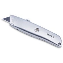 得力(deli)铝合金T型刀片美工刀 装修工具刀 银色2100