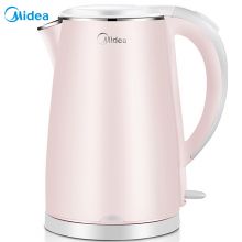 美的（Midea）电热水壶 304不锈钢 1.7L容量 双层防烫烧水壶MK-HJ1705(WHJ1705b)