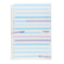 国誉 Campus smartring26孔瘦身活页本8mm横线B5/20页 蓝色1本装 WCN-CBN1230B