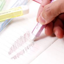 派通（Pentel）ZE81 笔形橡皮擦手推式橡皮 学生创意橡皮 可换芯伸缩护套 混色 （2支装）