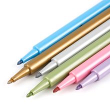 晨光(M&G)文具6色记号笔 赛美金属色重点标记笔 6支/盒APMW7507