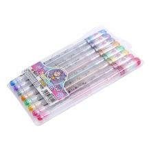 晨光(M&G)文具1.0mm闪光彩色中性笔 子弹头签字笔 多色手账笔水笔 8支/盒GP1311