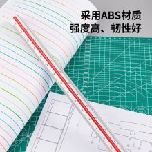 得力(deli) 8930 30cm多色标识三棱比例尺子 6种比例