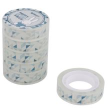 晨光(M&G)文具12mm*15m透明小胶带 学生易撕手工胶布 米菲系列 6卷装FJD957N7