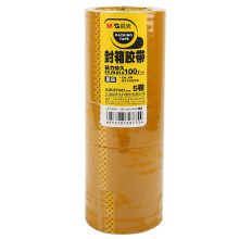 晨光(M&G)文具50um米黄色封箱胶带 宽60mm*100y(总长457米) 5卷/筒AJD97347