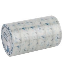 晨光(M&G)文具12mm*15m透明小胶带 学生易撕手工胶布 米菲系列 6卷装FJD957N7