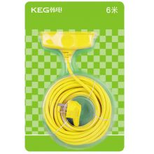 韩电（KEG）新国标延长插座 HD-L03 一体注塑 3孔位6米