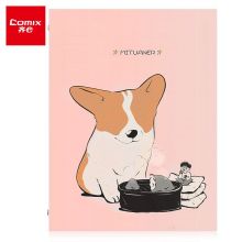 齐心(Comix) 26孔活页本文具笔记本子记事本日记本可换替芯 B5/60张 米团儿联名系列 C4930