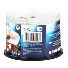飞利浦（PHILIPS）DVD+R空白光盘/刻录盘 16速4.7G 桶装50片