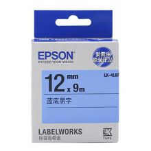 爱普生（EPSON）LK-4LBP 标签机色带 12mm 蓝底黑字