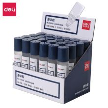 得力(deli)50ml刷片胶头液体胶 高粘度可水洗透明胶水  24支装 7302S