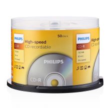 飞利浦（PHILIPS）CD-R空白光盘/刻录盘 52速700M 桶装50片