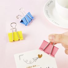 宝克(BAOKE)大号金属燕尾夹票据夹子 彩色 41mm 筒/24pcs BC1362