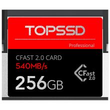 天硕（TOPSSD）540MB/s专业级影像CFast2.0存储卡 256GB