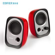 漫步者（EDIFIER）R12U 外观时尚、音质纯正的入门级微型2.0桌面音响  红色