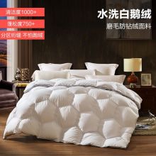 LOVO乐蜗 羽绒被白鹅绒被 保暖加厚冬被子被芯六边立体 200*230cm