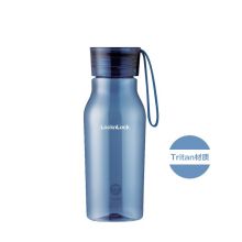 乐扣乐扣（LOCK&LOCK）Tritan塑料杯ECO BOTTLE便携男女式小口提手杯子蓝色350ML ABF663BLU