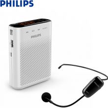 飞利浦（PHILIPS）SBM230 无线便携式小蜜蜂扩音器 UHF麦克风 播放器 白色