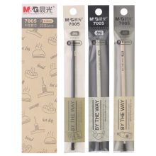 晨光(M&G)文具0.5mm黑色中性笔芯 子弹头签字笔替芯 本味系列简约水笔芯 20支/盒7005