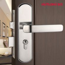 汇泰龙 304不锈钢门锁 现代防盗门锁67245 拉丝铬光铬（通用型）