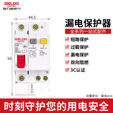 德力西电气（DELIXI ELECTRIC）空气开关 DZ47S空开带漏电保护DZ47sLE 1P+N C  32A