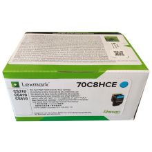 利盟（Lexmark）CS310dn/CS410dn彩色打印机A4双面网络打印 高容墨粉青色 3000页（70C8HCE）