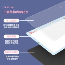 得力(deli)60*40cm家用软磁铁自粘白板贴可擦写贴纸画板 蓝色8779B