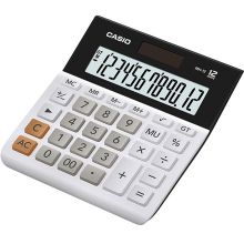 卡西欧（CASIO）MH-12-WE 小型 12位 双电源 白色
