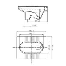 九牧（JOMOO）蹲便器蹲坑蹲厕便池防臭 14095单蹲便器 （不包安装）