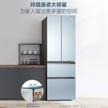 海尔冰箱 变频节能 风冷无霜 332升 BCD-332WFCL幻影蓝(多门)