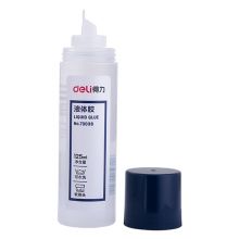 得力(deli)125ml刷片胶头液体胶 高粘度可水洗透明胶水 7303S