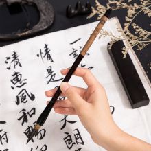 得力(deli)大号狼毫毛笔 书法 国画大中小楷成人初学者笔 75500