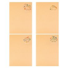 得力(deli)4本B5/40张恐龙派对系列学生缝线软抄本 记事本日记本笔记本 FB540-4