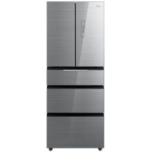 美的（Midea）406升 冰川银 多门家用冰箱 BCD-406WGPZM