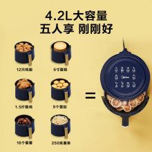 美的（Midea）空气炸锅 4.2L家用煎炸锅 无油低脂电炸锅MF-KZ42E101L