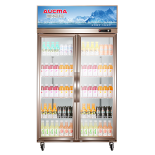 澳柯玛（AUCMA）商用展示柜冷藏立式保鲜柜冷藏柜 632L 双门升级风机款 LSC-660D