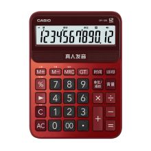 卡西欧（CASIO）DY-120-RD 语音计算器 朱墙红